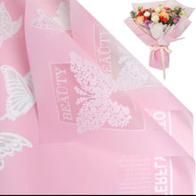 Cargar imagen en el visor de la galería, Papel coreano mariposas 20 hojas
