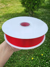 Cargar imagen en el visor de la galería, Satin 1.5 pulg color rojo 100 yardas doble cara
